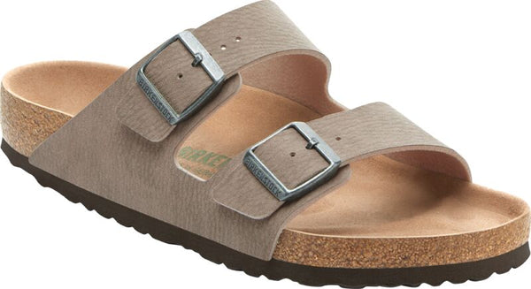 Birkenstock Arizona Vegan Desert Dust Grey Taupe/Brown - Shoemates