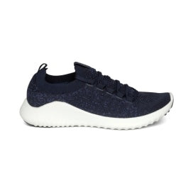 AETREX-Carly Lace Up - Black and Navy