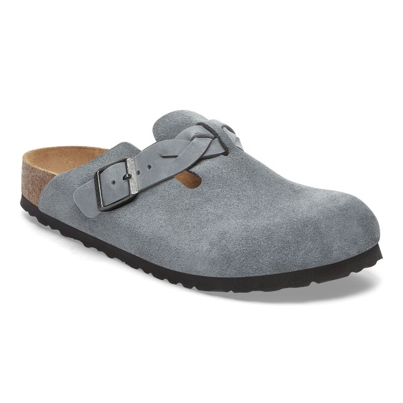 Birkenstock Boston Braided Basalt Grey