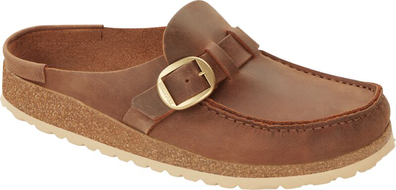 Birkenstock-Buckley Oiled Leather Cognac