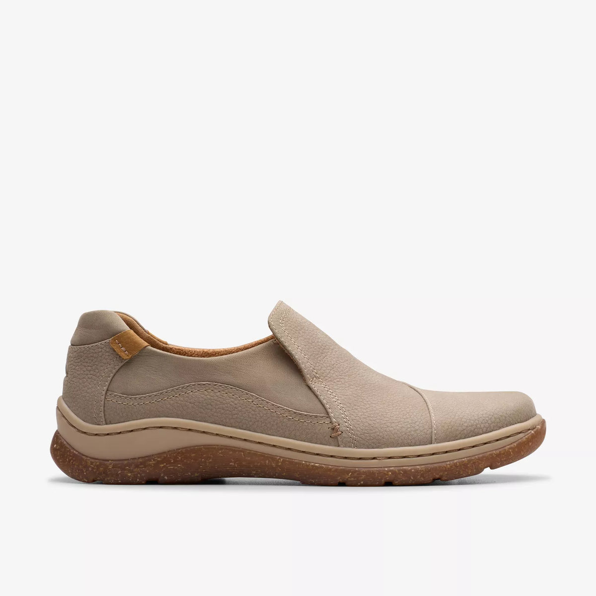 Clarks - Orlene Slip - Stone Nubuck