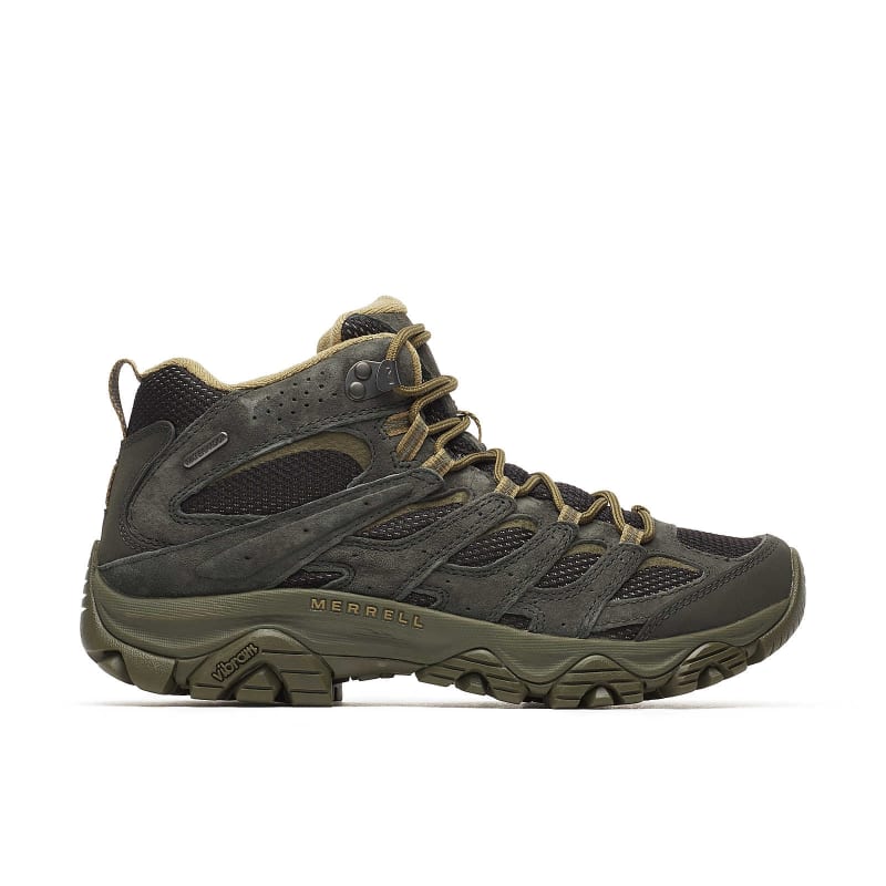 MERRELL Men's Moab Mid-WP - Black/Beluga