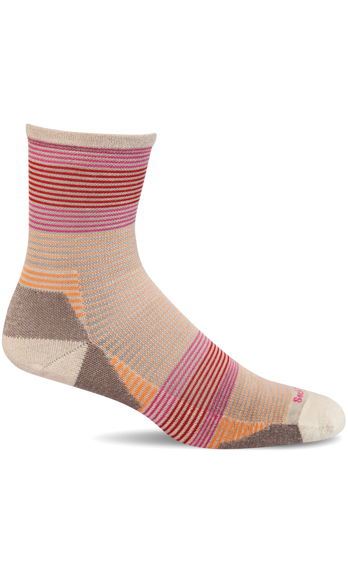 Sockwell-Women&#39;s Cadence 3/4 Compression Crew Natural SW170W
