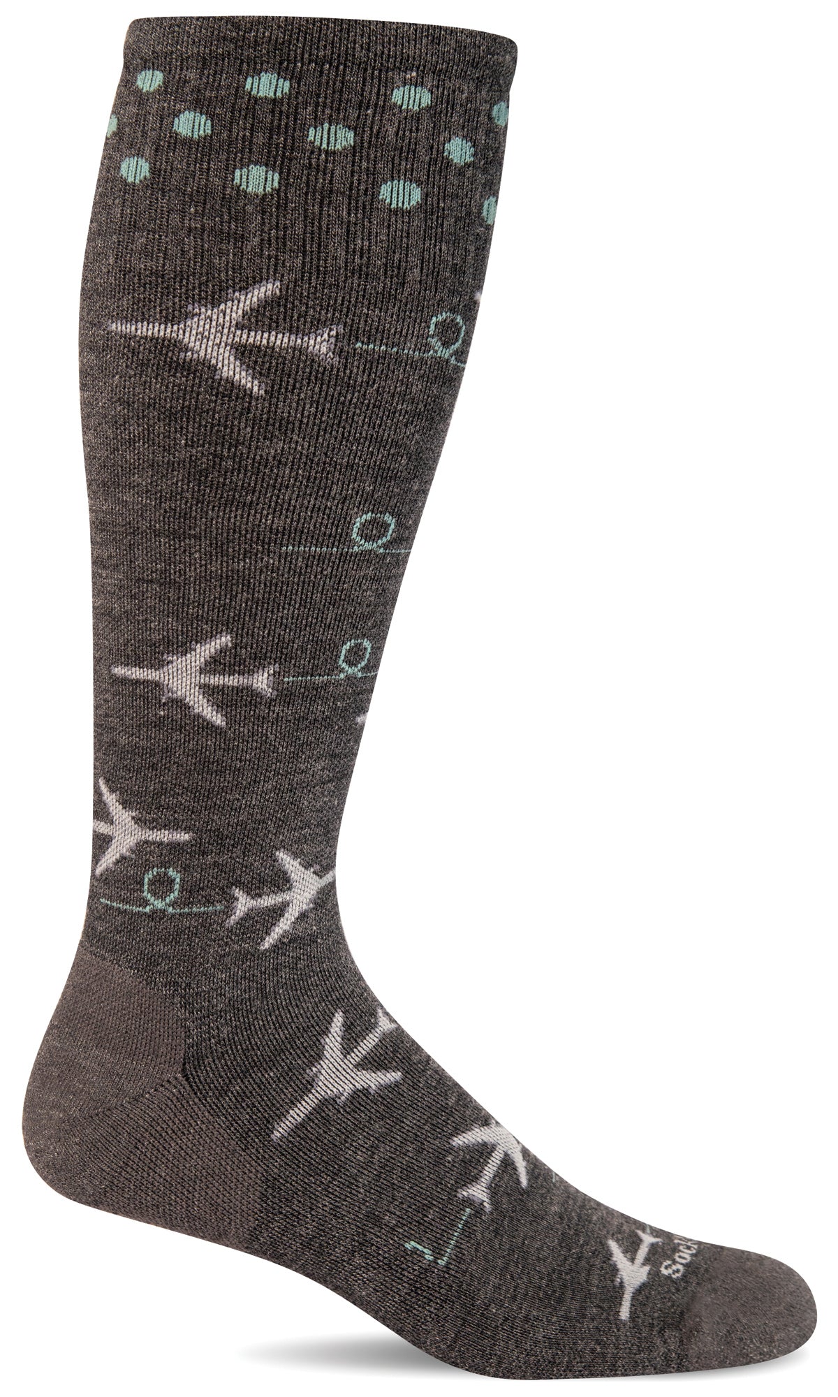 Sockwell - Women&#39;s In Flight Fun Charcoal  SW175W