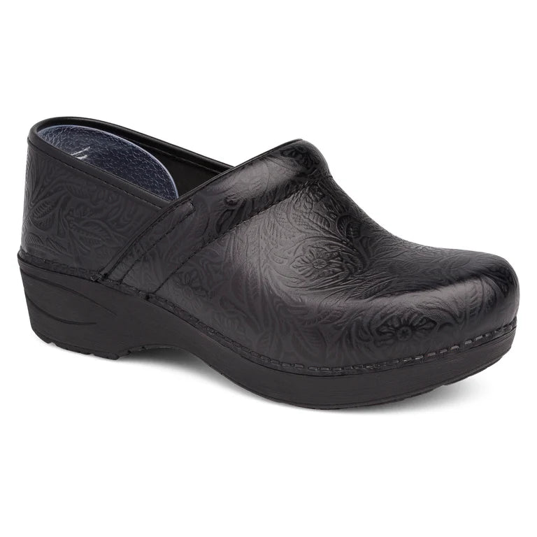 Dansko XP 2.0 Black Tooled Floral Black