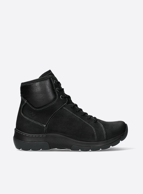 Wolky-Ambient Sporty Lace-Up Boot Antique Black