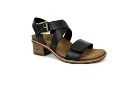 Aetrex- Kristin Block Wedge Black