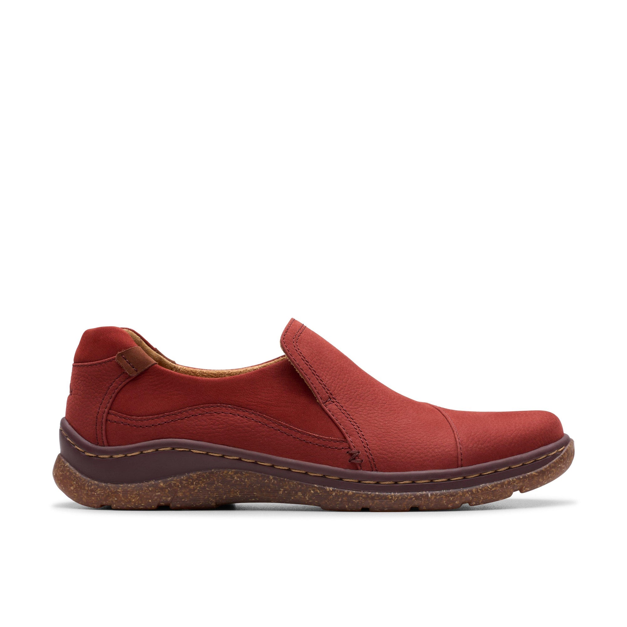 CLARKS - Orlene Slip - 26182989 -Chestnut nubuck